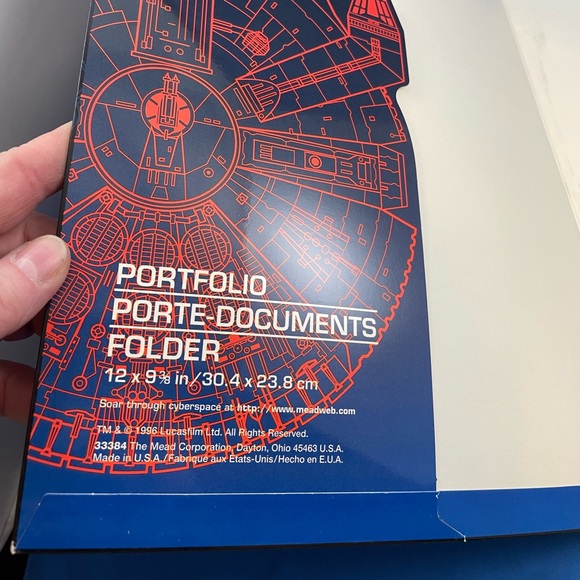 VTG 90s Star Wars 3-hole pocket folders - set of 3 - Darth Vader & Yoda - Picture 8 of 13